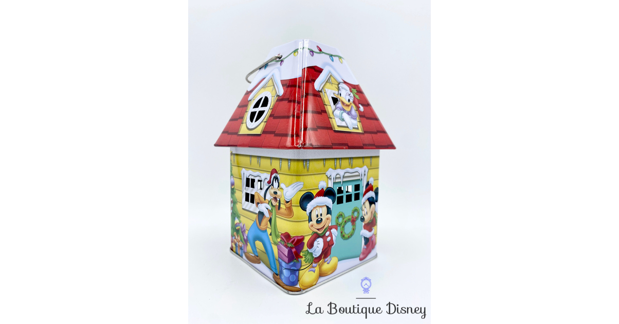 Boite métal Lanterne Bougeoir Mickey Minnie Noël Disney maison